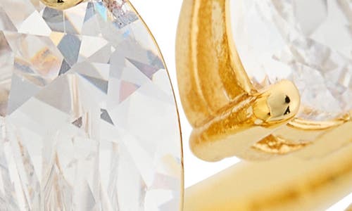 Covet Toi Et Moi Cz Teardrop Ring In Gold