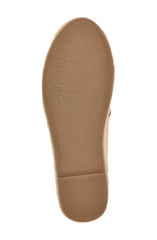 Shop Calvin Klein Padona Espadrille Flat In Natural