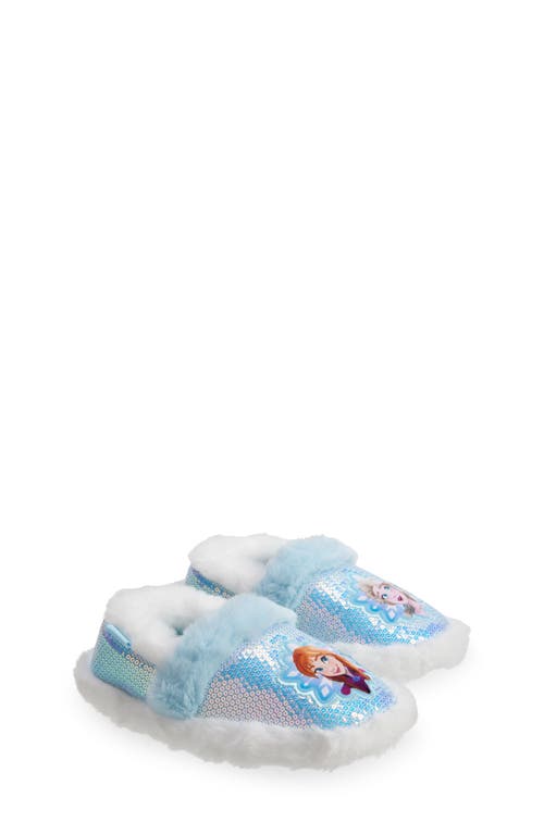 Shop Tucker + Tate Kids' Frozen Faux-fur Slipper In Blue