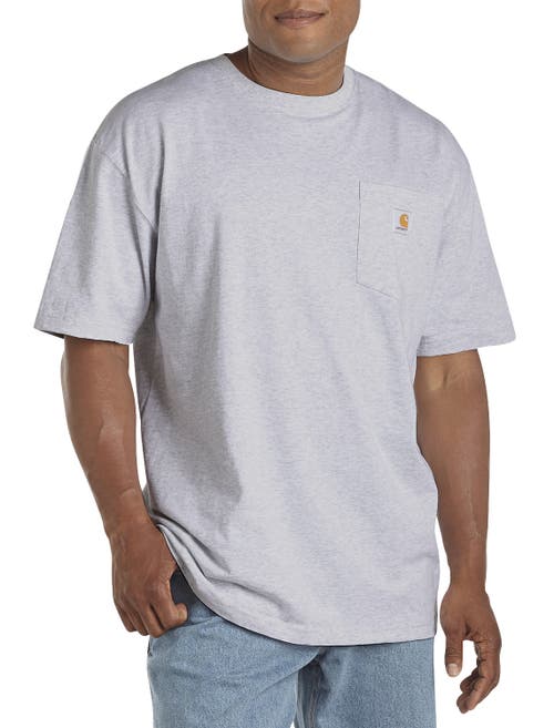 Shop Carhartt Workwear Pocket Tee In Hthr Grey