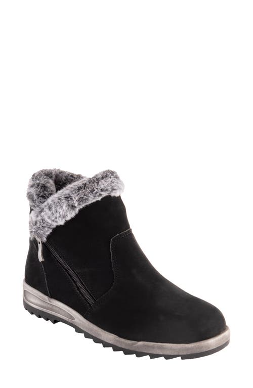 Bacilia Faux Fur Lined Bootie in Black