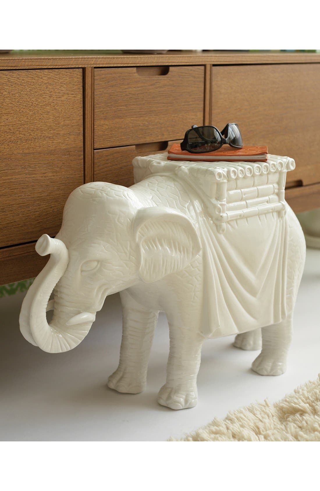 Two's Company Ceramic Elephant Side Table Nordstrom