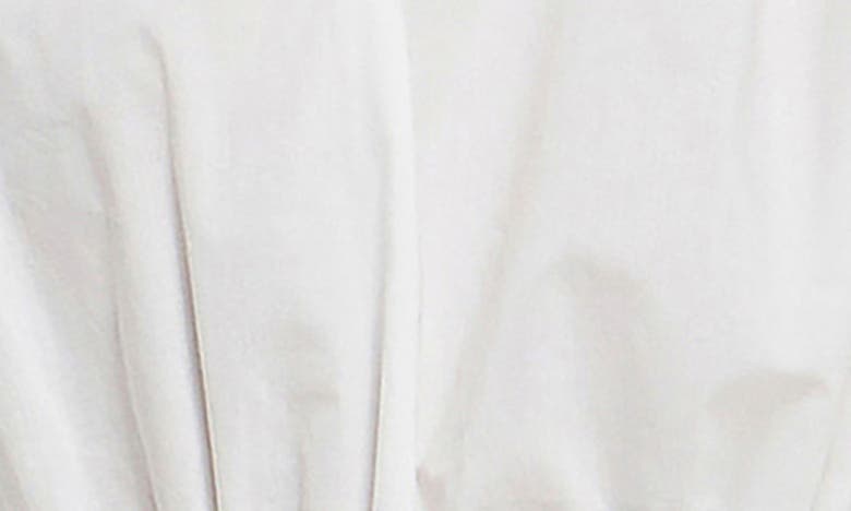 English Factory Picot Stitch Ruffle Poplin Top In Off White