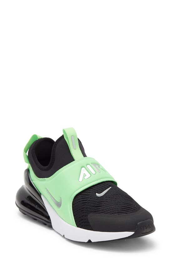 Nike Kids' Air Max Extreme Sneaker In Black/ Chrome/ Green/ White