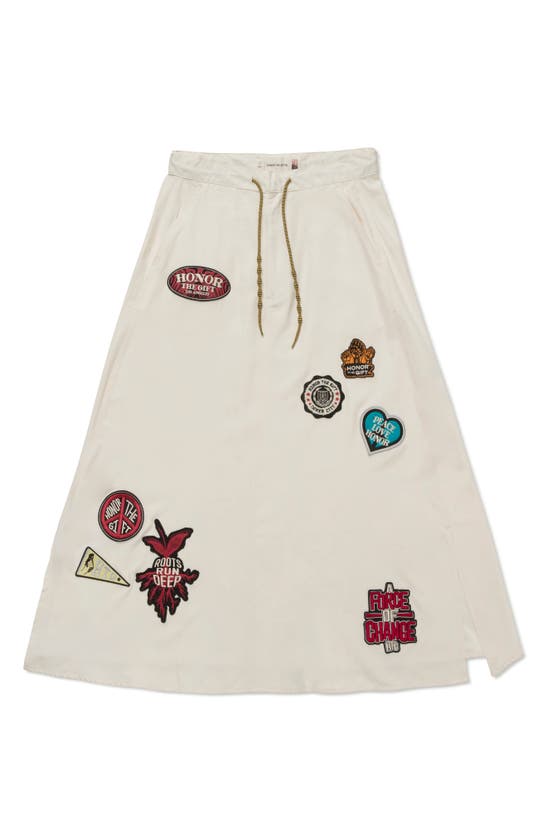 HONOR THE GIFT HONOR THE GIFT PATCHWORK DRAWSTRING A-LINE SKIRT 