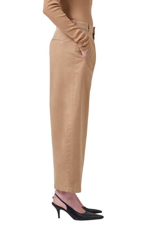Citizen Of Humanity Citizens Of Humanity Cara Pleated High Waist Crop Pants In Nano