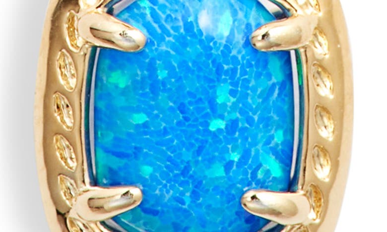 Shop Kendra Scott Daphne Pendant Necklace In Gold Bright Blue Kyocera Opal