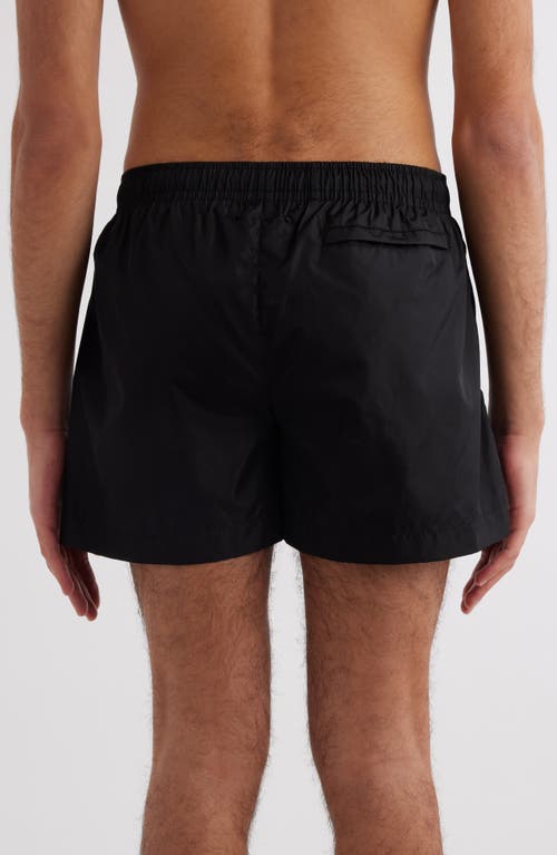 Shop Givenchy Logo Swim Trunks In Black