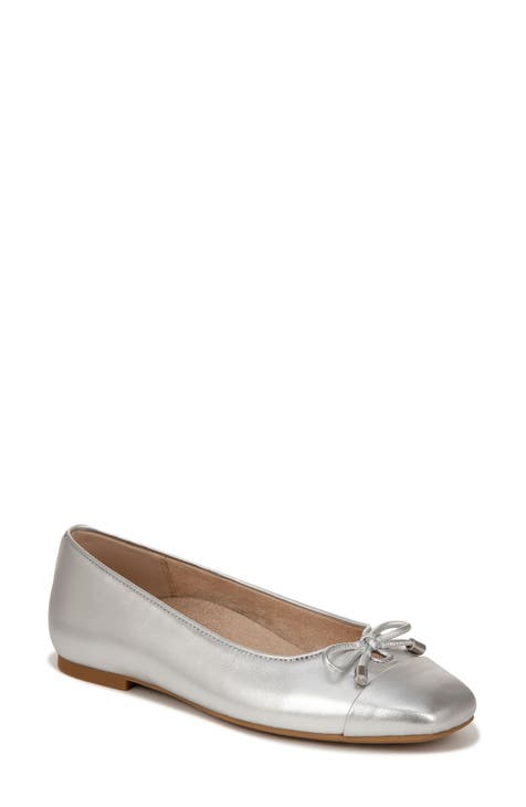 silver flats for women | Nordstrom