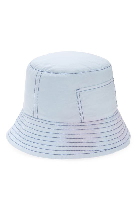 Acne Studios Acne Heddie Tie Dye Cotton Bucket Hat In Powder Blue/ Lilac