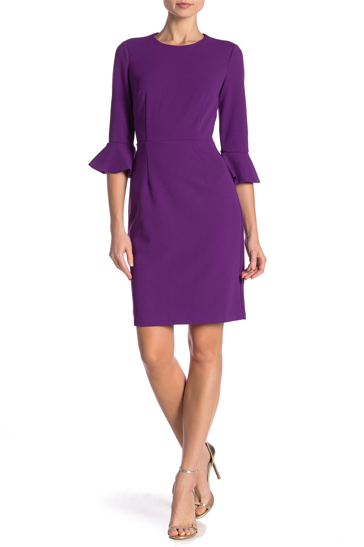 Donna Ruffle Cuff Sheath Dress Nordstrom Rack