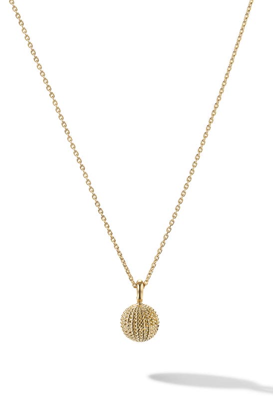 Cast The Stitched Stunner Pendant Necklace In Gold