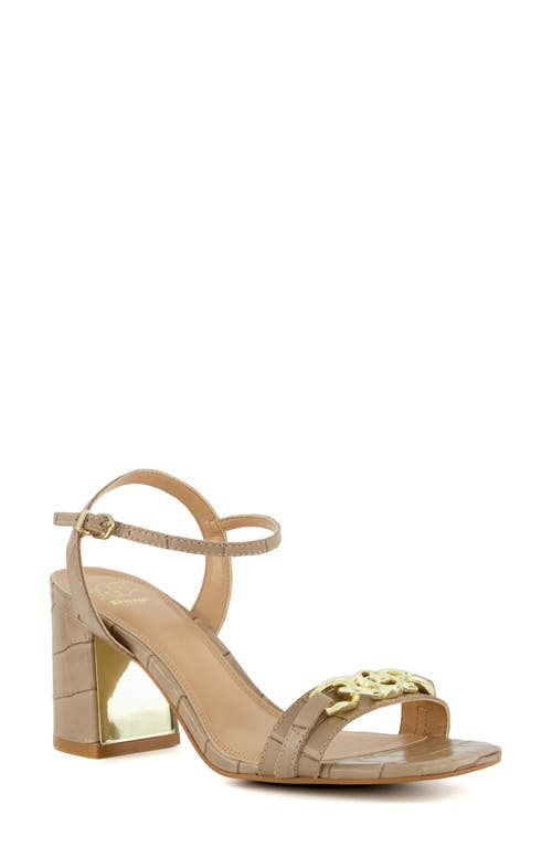 Manual Ankle Strap Sandal in Taupe
