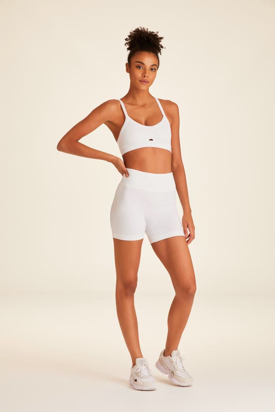 Shop Alala Barre Cami Bra In White