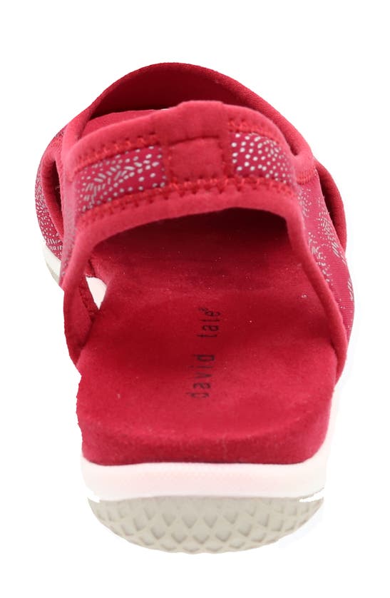 David Tate Stretch Slingback Sandal In Red