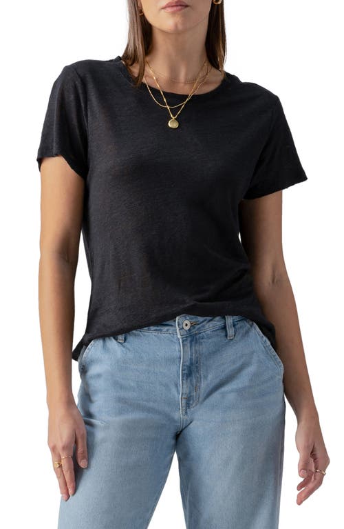Perfect Linen T-Shirt in Black