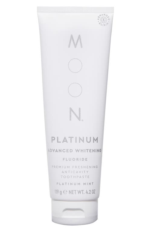 MOON Platinum Advanced Teeth Whitening Fluoride Toothpaste in Ivory at Nordstrom, Size 4.2 Oz