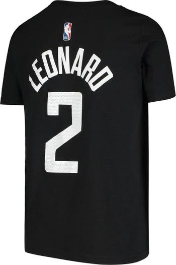 Jordan Brand Youth Jordan Brand Kawhi Leonard Black LA Clippers Statement  Edition Name & Number T-Shirt