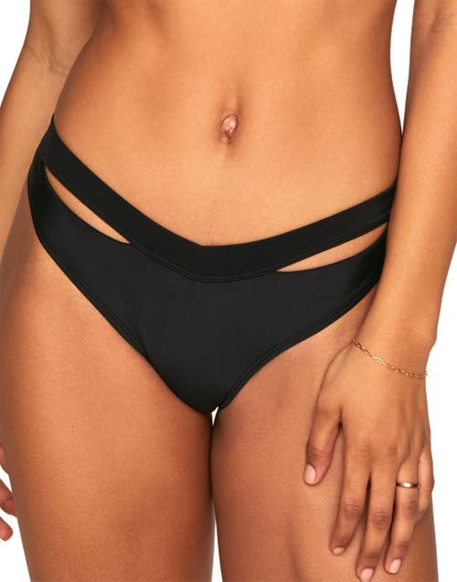 Shop Adore Me Demi Swimwear Bikini Bottom In Black