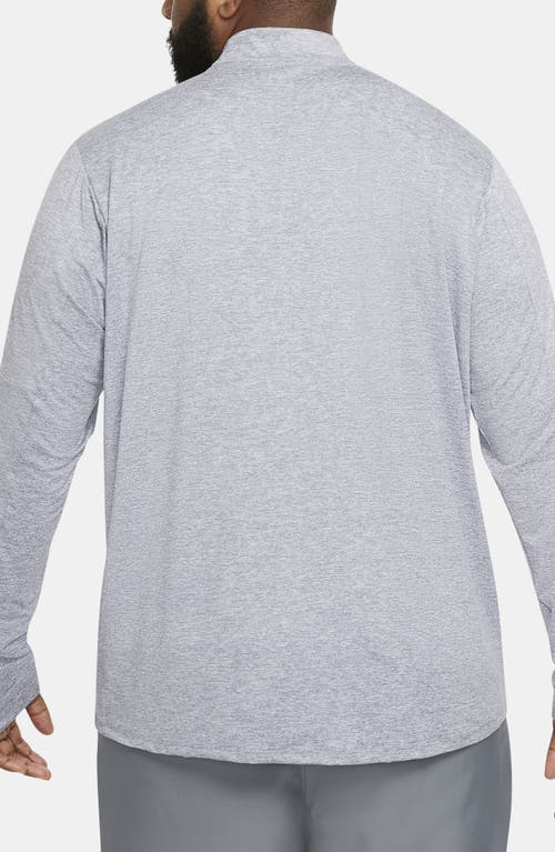 Shop Nike Dri-fit Element Half Zip Running Pullover In Smoke Grey/reflective Silver