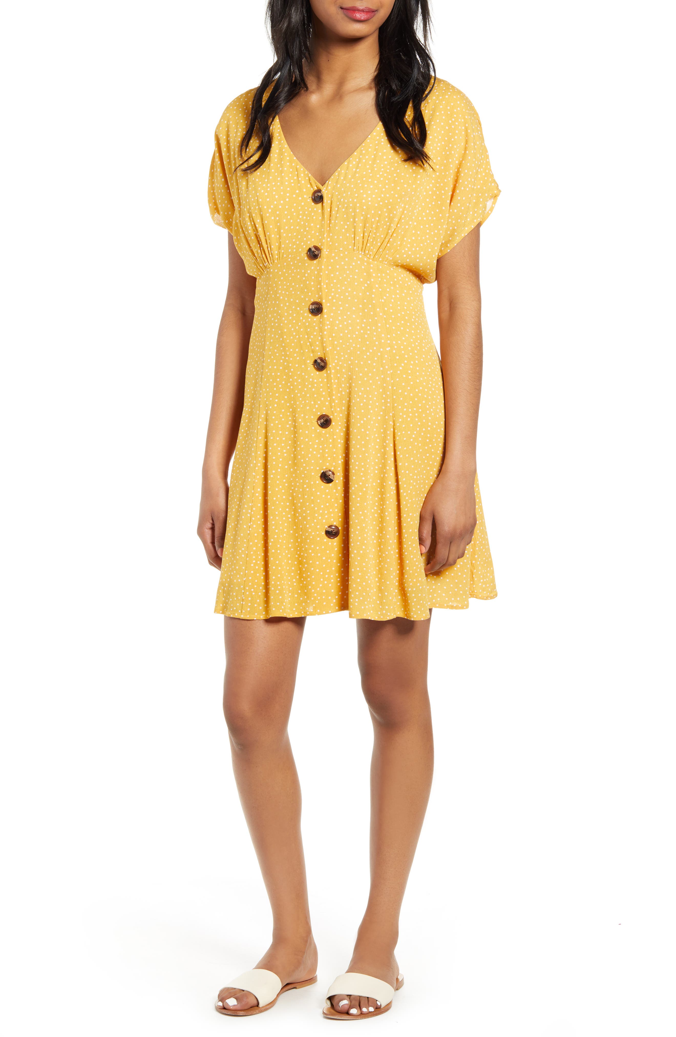 Button Front Prairie Minidress