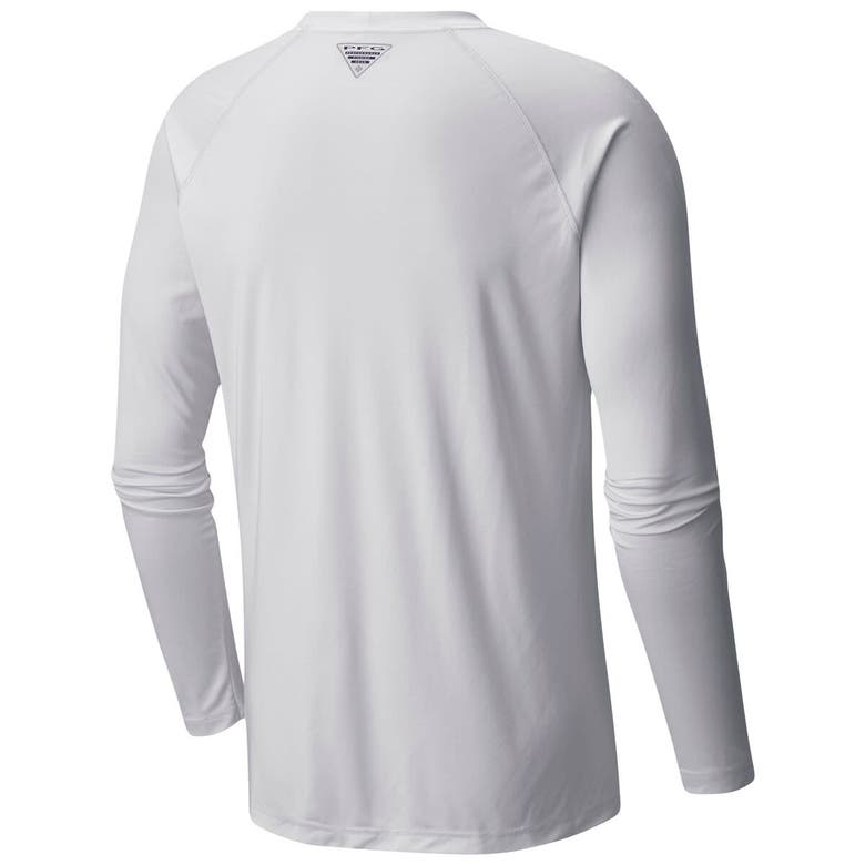 Shop Columbia White Florida Panthers Terminal Tackle Omni-shade Raglan Long Sleeve T-shirt