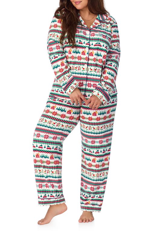 Bedhead Pajamas Print Jersey Pajamas In Festive Fairisle
