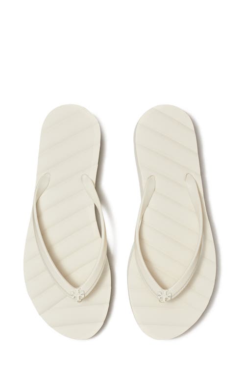 Shop Tory Burch Kira Flip Flop In Ivory/ivory/ivory