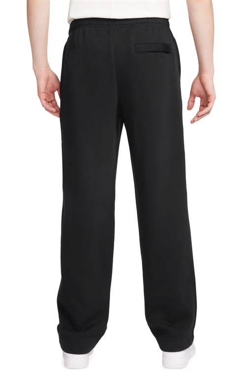 Shop Nike Club Fleece Bungie Pants In Black/black/white