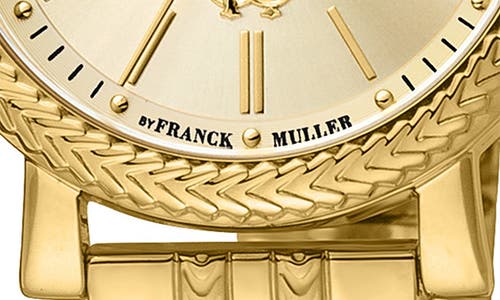 Roberto Cavalli By Franck Muller Swiss Quartz Mother-of-pearl Bracelet Watch, 30mm In Gold