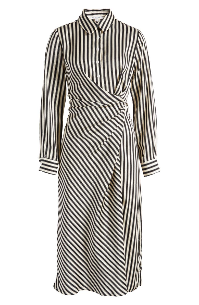 ZOE AND CLAIRE Side Knot Stripe Shirtdress | Nordstrom