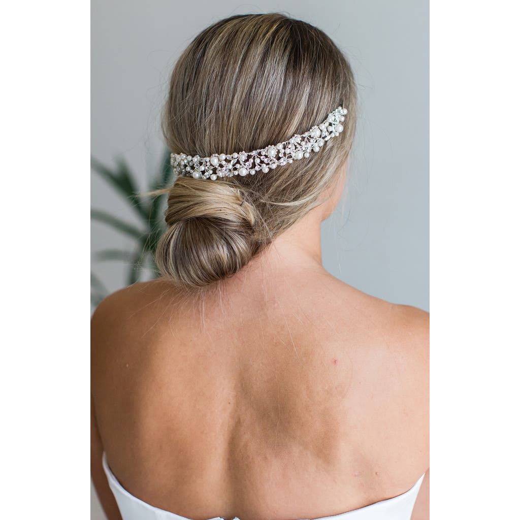 Brides And Hairpins Brides & Hairpins Amity Halo Crown Comb In Silver