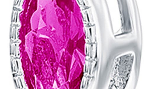 Simona Beaded Oval & Round Drop Earrings In Ruby