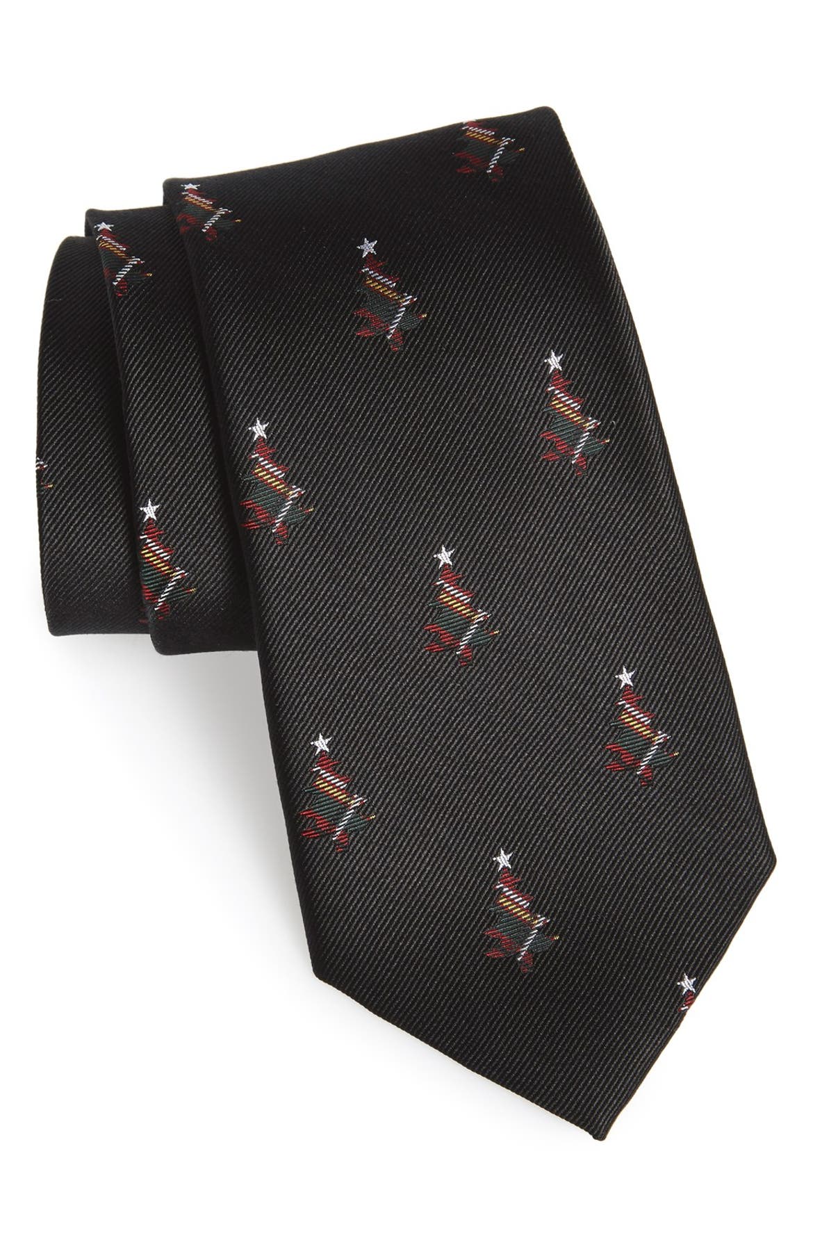 Nordstrom Men's Shop 'Tartan Christmas Tree' Silk Tie