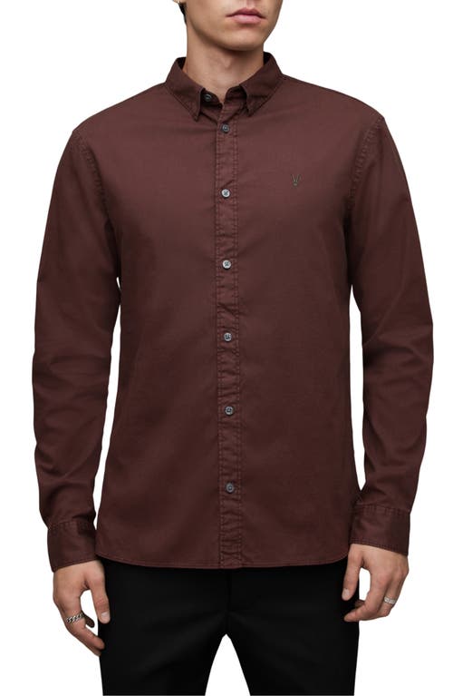 AllSaints Hawthorne Slim Fit Button-Up Shirt at Nordstrom,