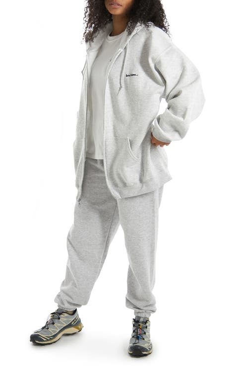 iets frans Zip Front Hoodie in Grey