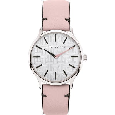 Ted Baker London Poppiey Leather Strap Watch,