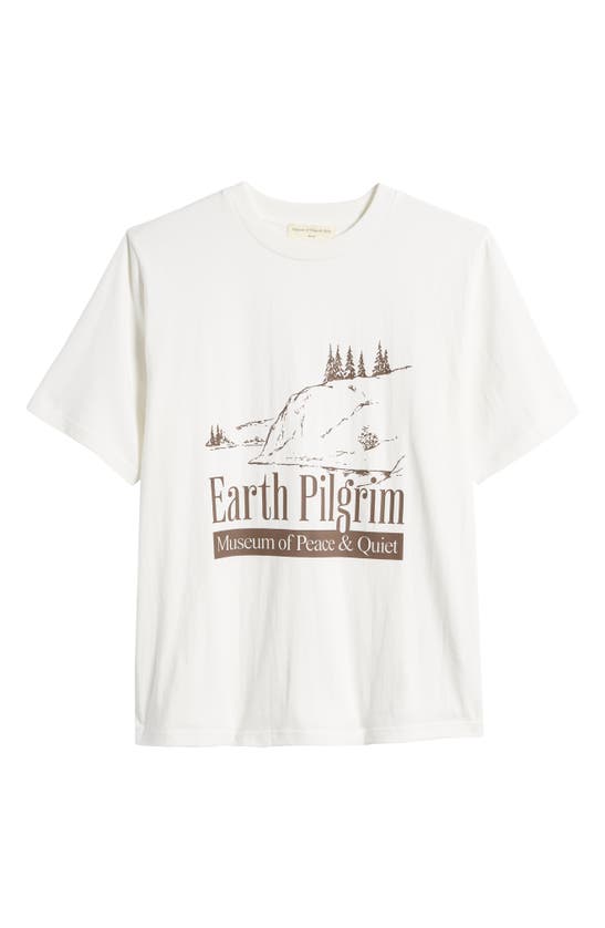 Shop Museum Of Peace And Quiet Earth Pilgrim Graphic T-shirt In White