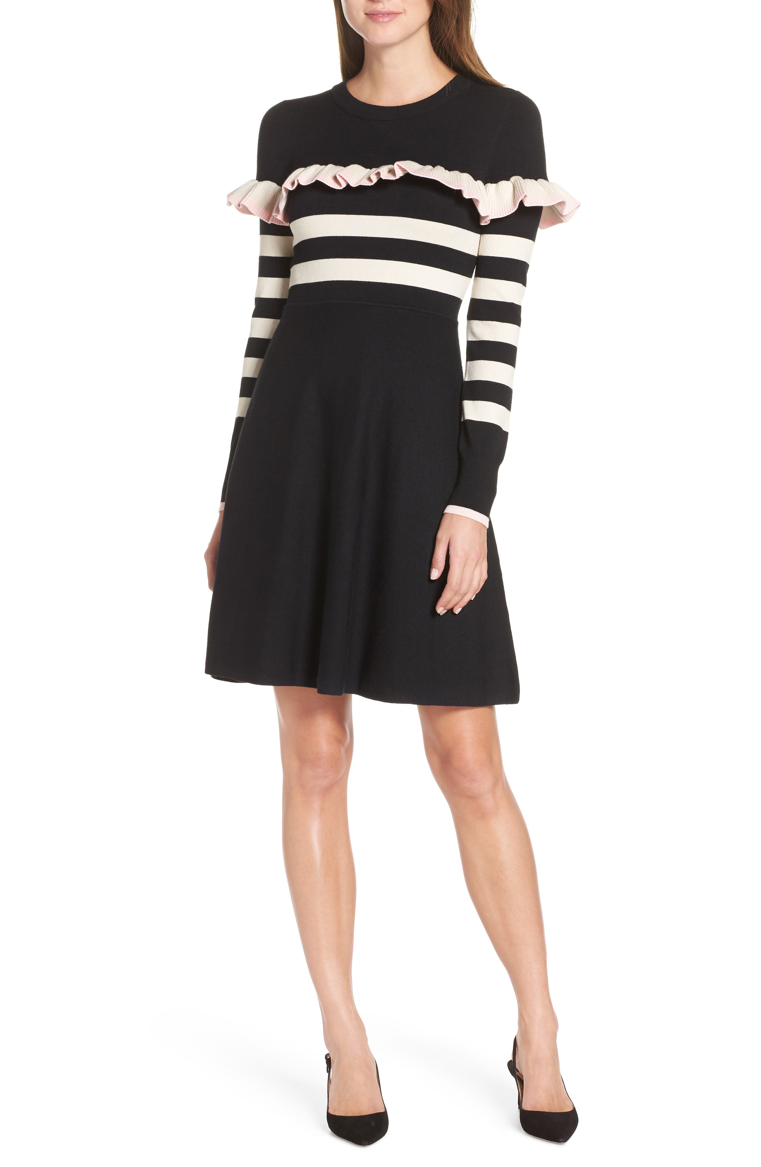 nordstrom black sweater dress