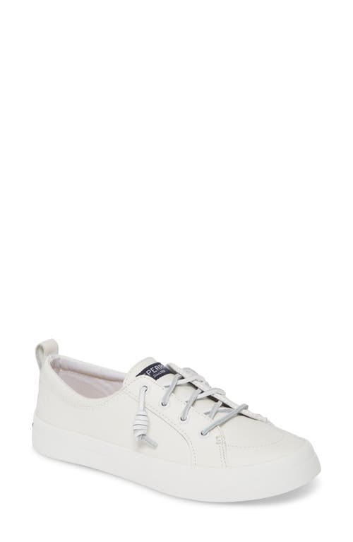 Crest Vibe Slip-On Sneaker in White Leather