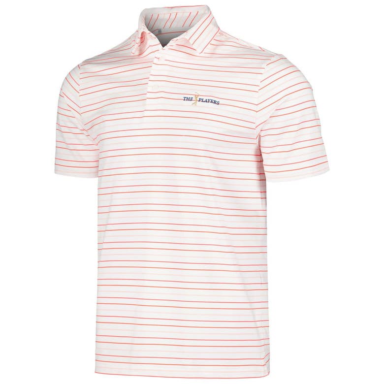 Shop Under Armour White The Players Tee To Green Trace Stripe Polo