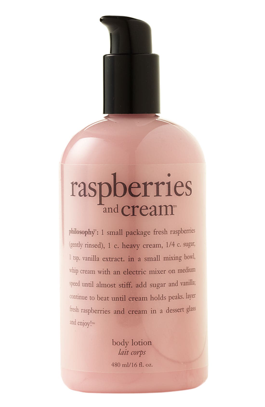 philosophy 'raspberries and cream' body lotion Nordstrom