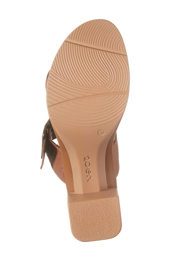 Naot Celeb Platform Slide Sandal In Caramel Leather