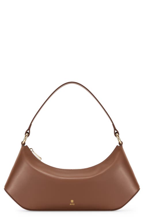 Lily Faux Leather Shoulder Bag in Brown