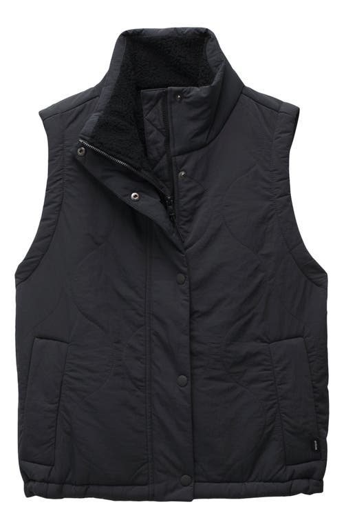 Prana Encinitas Quilted Vest In Charcoal
