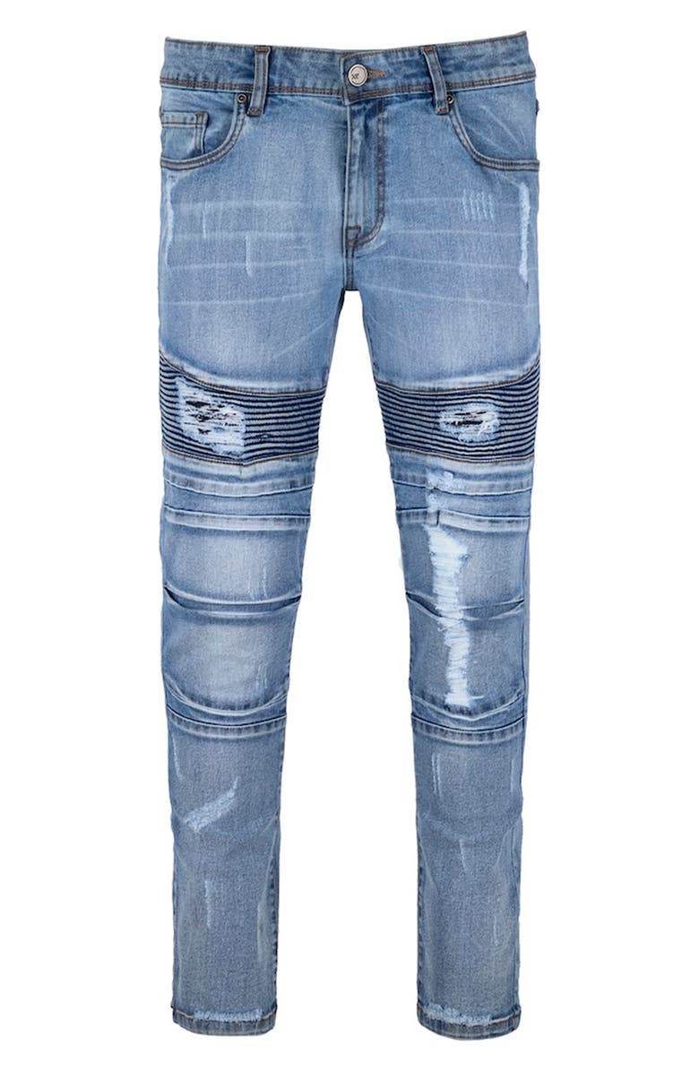XRAY Distressed Moto Jeans | Nordstromrack