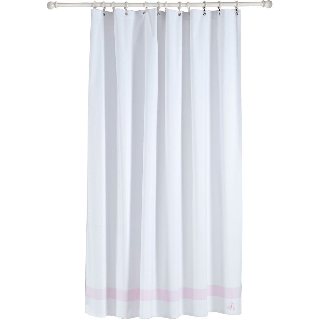 Brooks Brothers Ottoman Rolls Shower Curtain In Pink