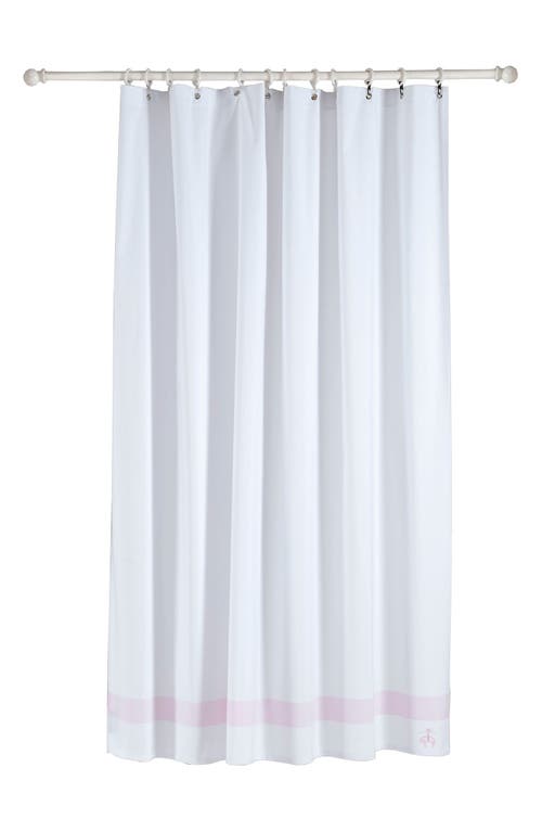 Brooks Brothers Ottoman Rolls Shower Curtain In Pink
