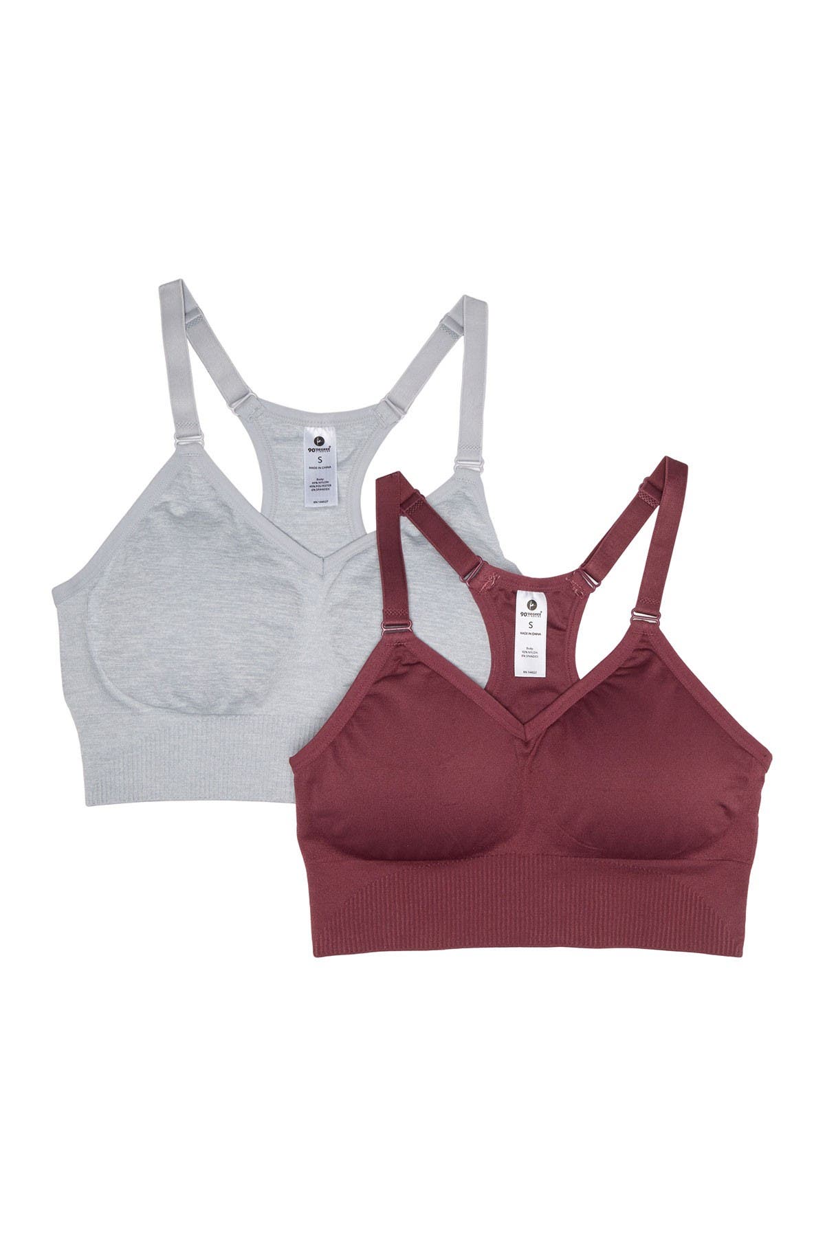 90 Degree By Reflex | Seamless Bra Tops With Adjustable Straps - Pack ...