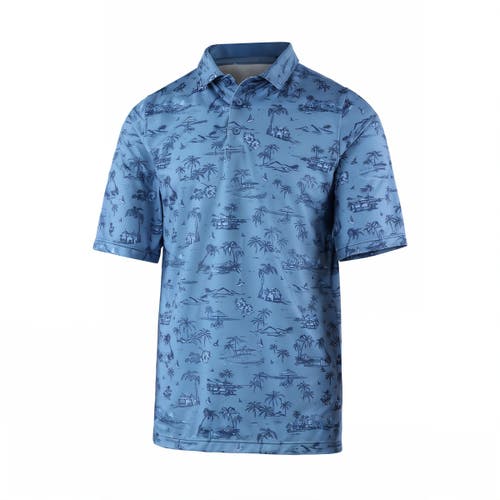 Shop Uv Skinz Short Sleeve Performance Polo In Island Time